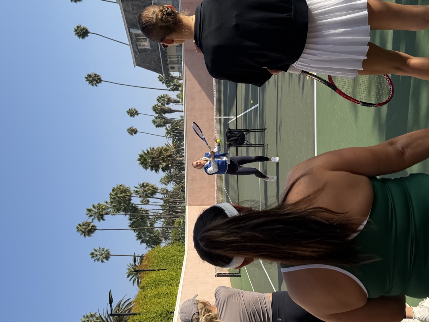 Stefania demonstrating technique at a private court